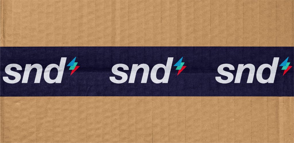 Création du logo du Groupe SND. Scotch avec le nouveau logo du groupe.